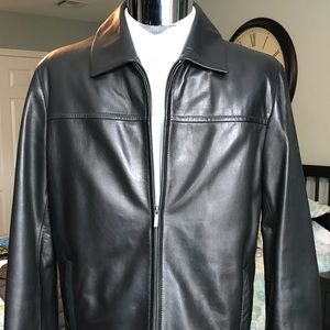 Cole Haan Lamb Leather Jacket